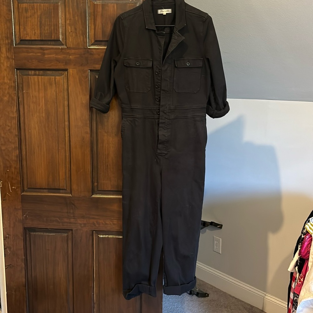 Made well washed black boiler suit/jumpsuit